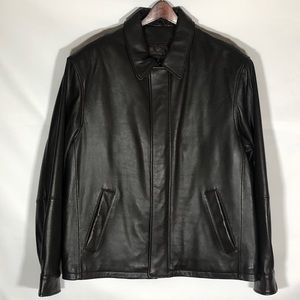 Jos A Bank Men’s Leather Jacket L EUC